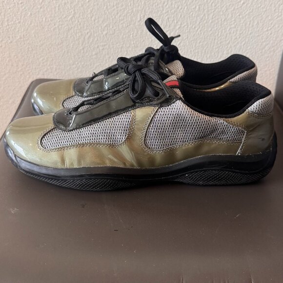 Prada Men's America's Cup Sneakers – Patent Leather - Picture 2 of 6